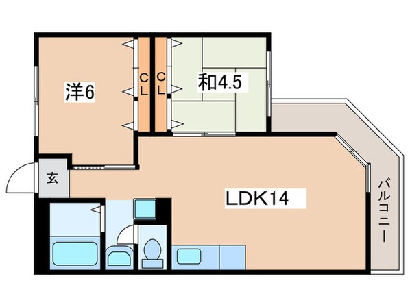 コ－ポ水都の物件間取画像